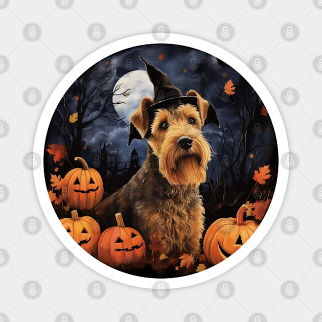 Halloween Lakeland terrier painting Magnet by NatashaCuteShop